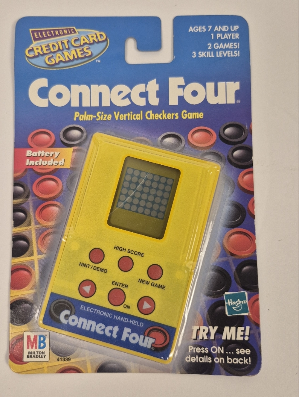 Vintage 1999 Connect Four Electronic Handheld Game Hasbro Milton Bradley NEW